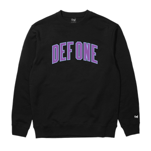 Def Arch One Appliqué Crew Black