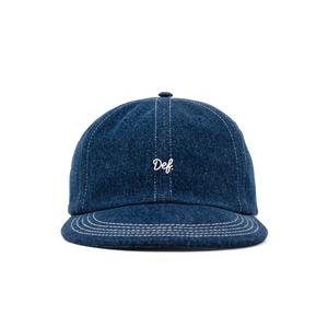 Def Mini Sig up-cycled Denim cap Indigo