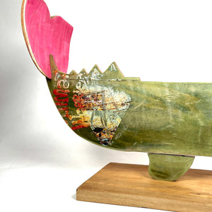 Whale Sculpture Recycled Boards 1 of 1 Ultimate Worrier
