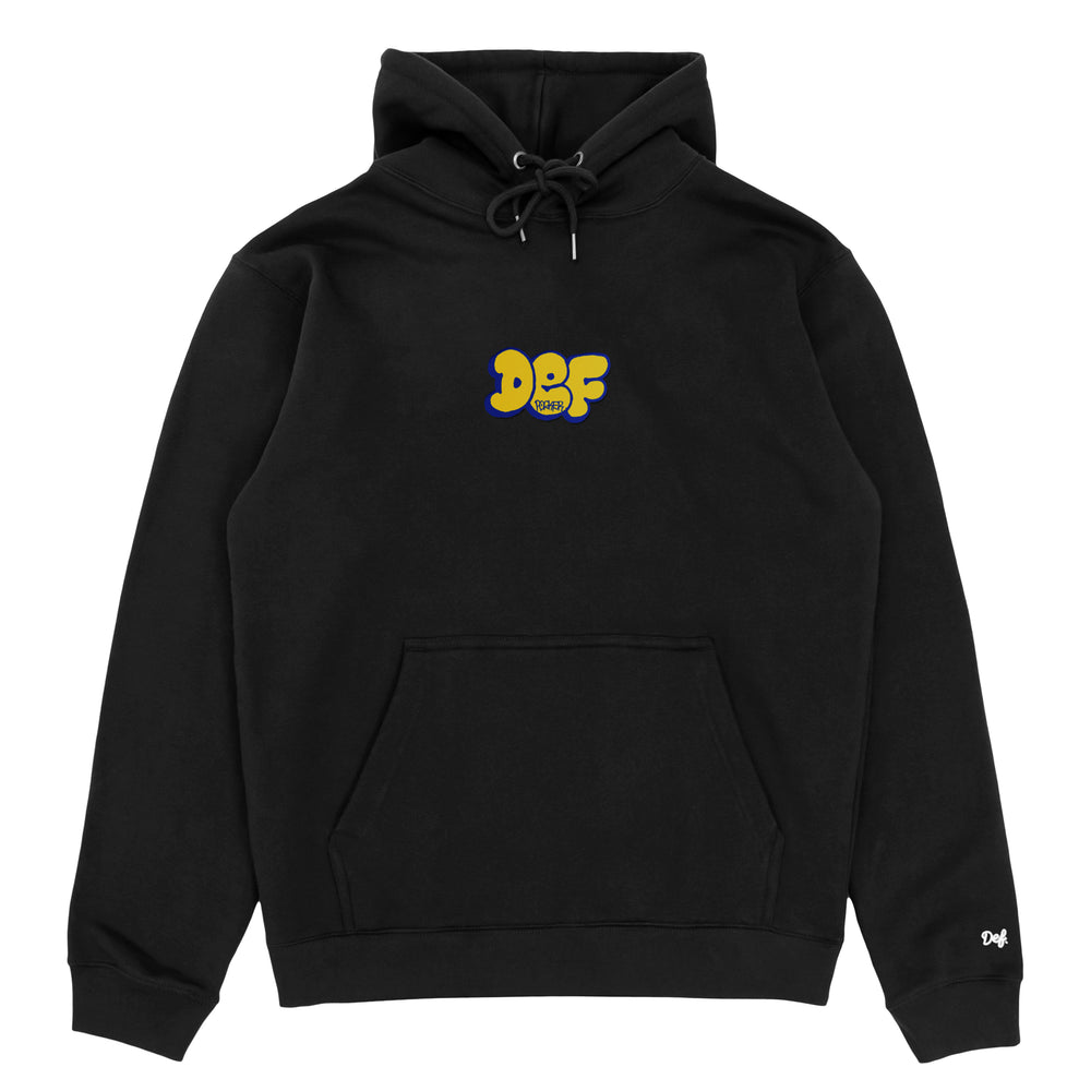 Def x Pork  Hood - Black (Mid-Weight)