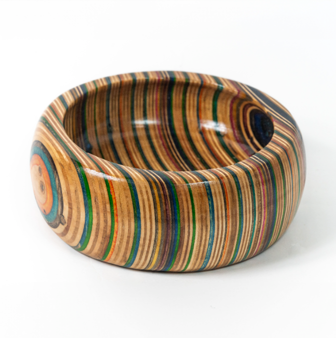 Def Recycled Skateboard Curved Lipped Bowl 1of 1