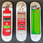All 3 Fire Series  Pro Decks - Wall board