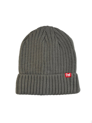 Def Pip Fisherman Ribbed Beanie - Ash Grey