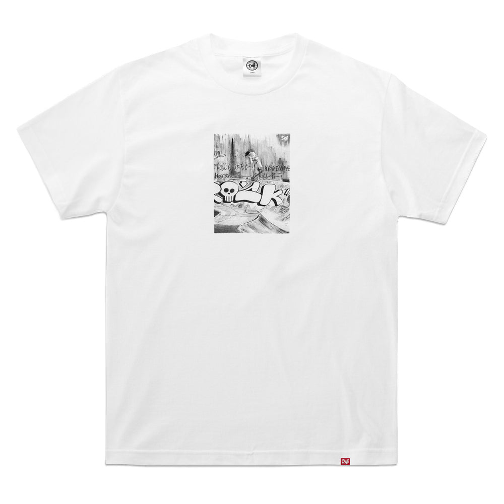 Chiza Sketch Premium Tee - White