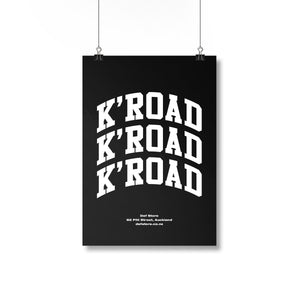 K'Road Arch Black Poster - A2 Size