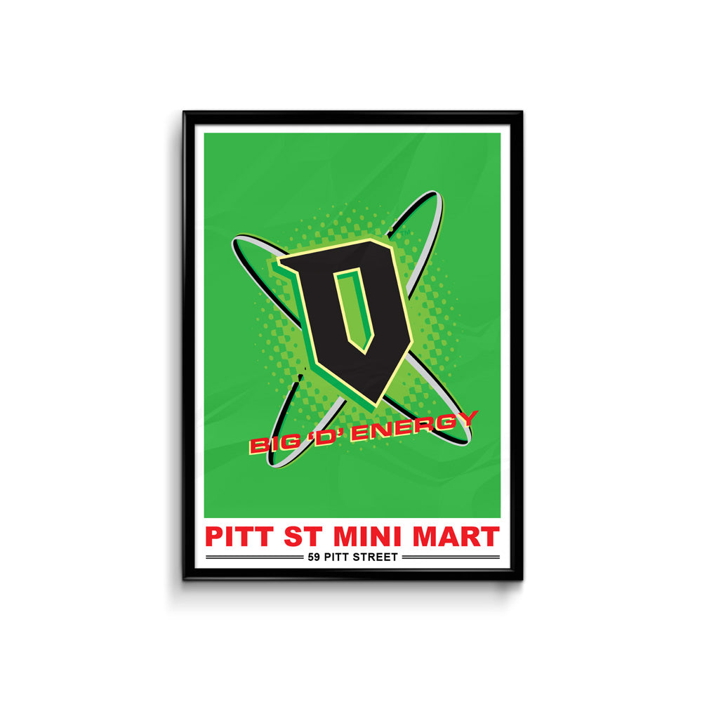 Def Mini Mart Big D Energy Poster - A3