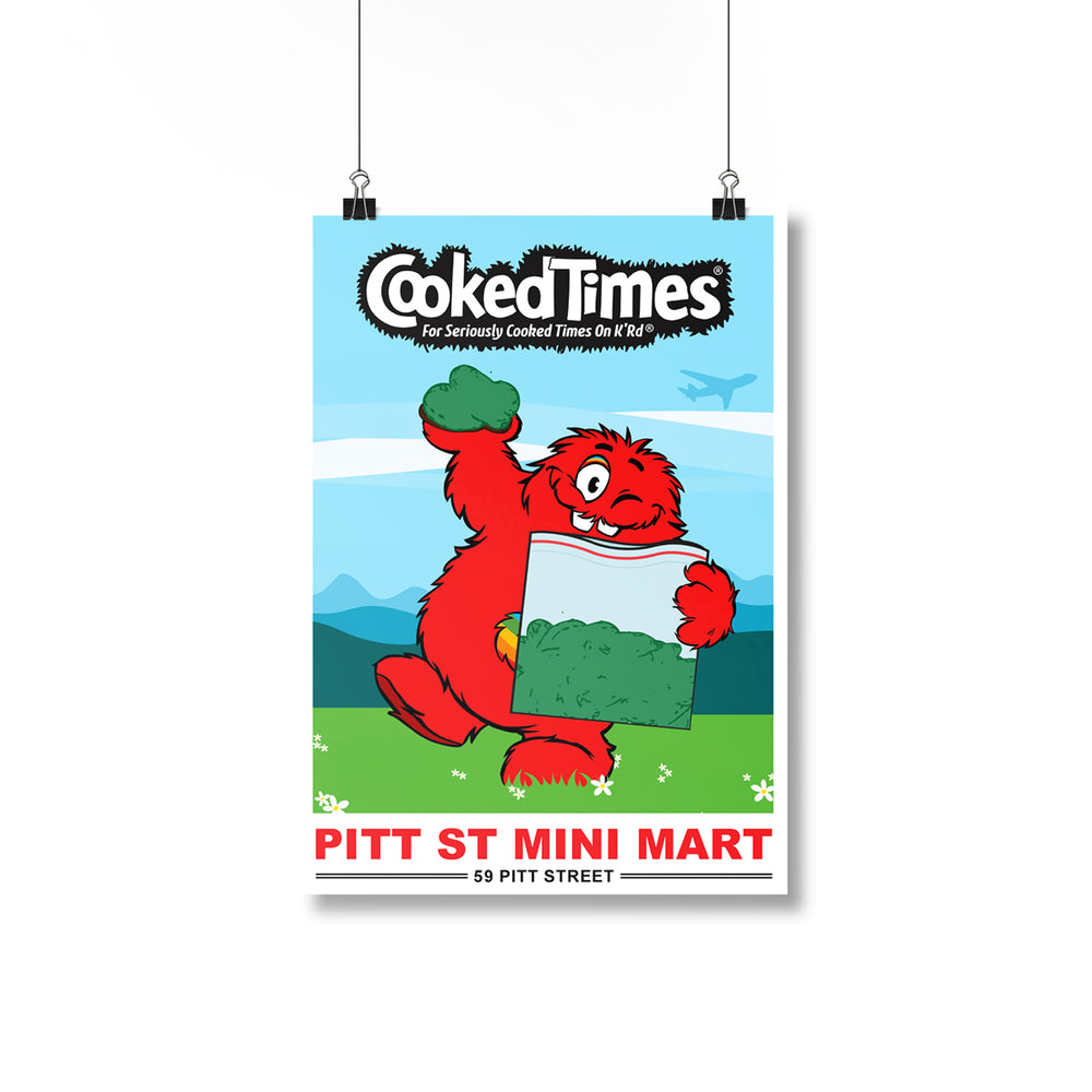 Mini Mart Cooked Times Poster - A2 Size
