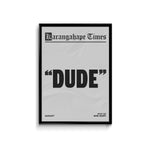 Karangahape Times Dude Poster - A3