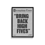 Karangahape Times High Fives Poster - A3