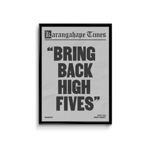 Karangahape Times High Fives Poster - A3