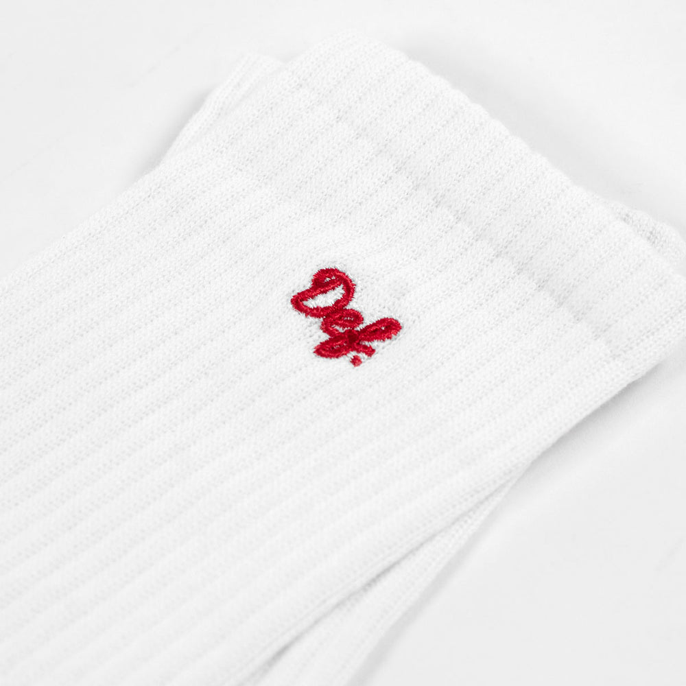 Mini Signature Socks - White