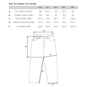 Def Hugh Jean OG Relaxed Denim Pant - Dark Washed Blue