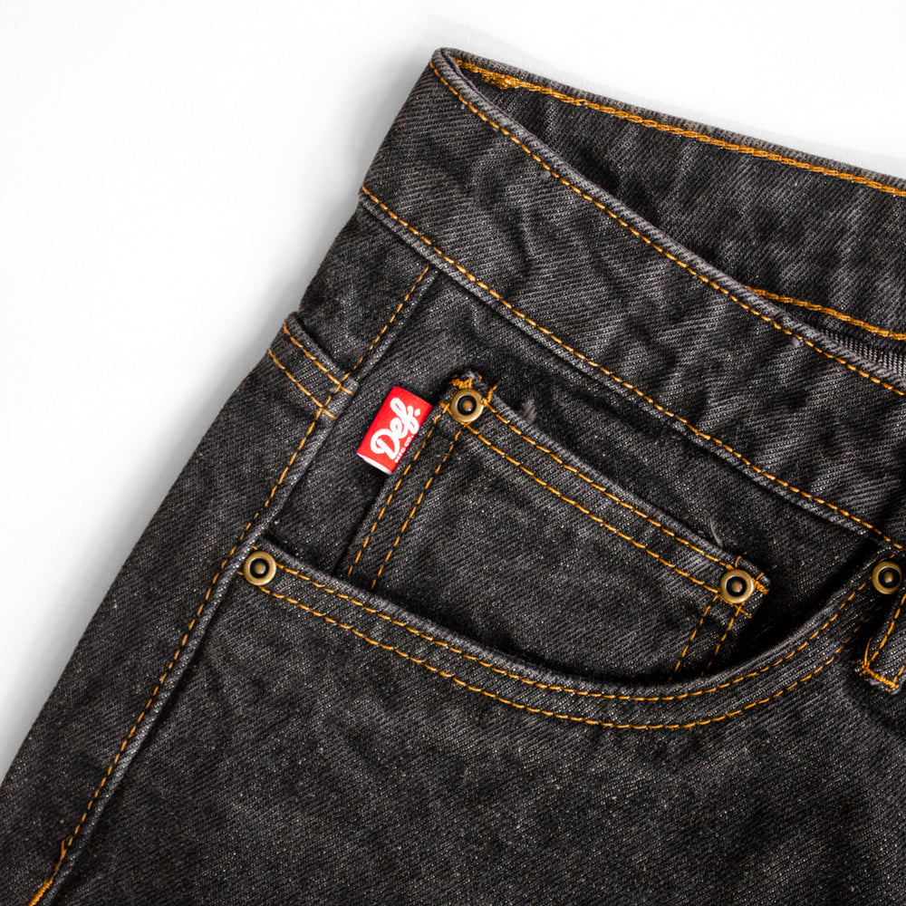 Def Hugh Jean OG Relaxed Denim Pant - Washed Black