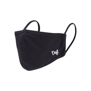 Def Mini Sig Face Mask - Black