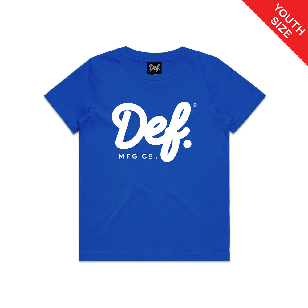Def Signature YOUTH Tee - Royal Blue