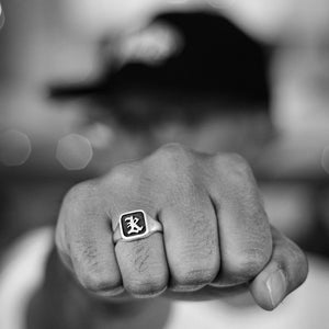 K'Road Kaye Signet Ring - Sterling Silver