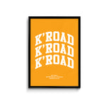 Def Store K'Road Arch Poster - A3 Gold