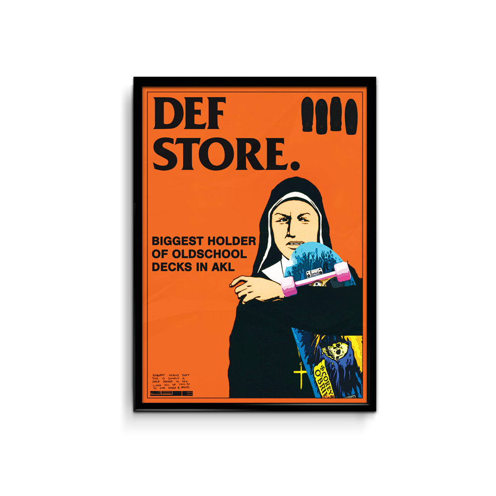 Def Store Skate Or Die Poster - A3