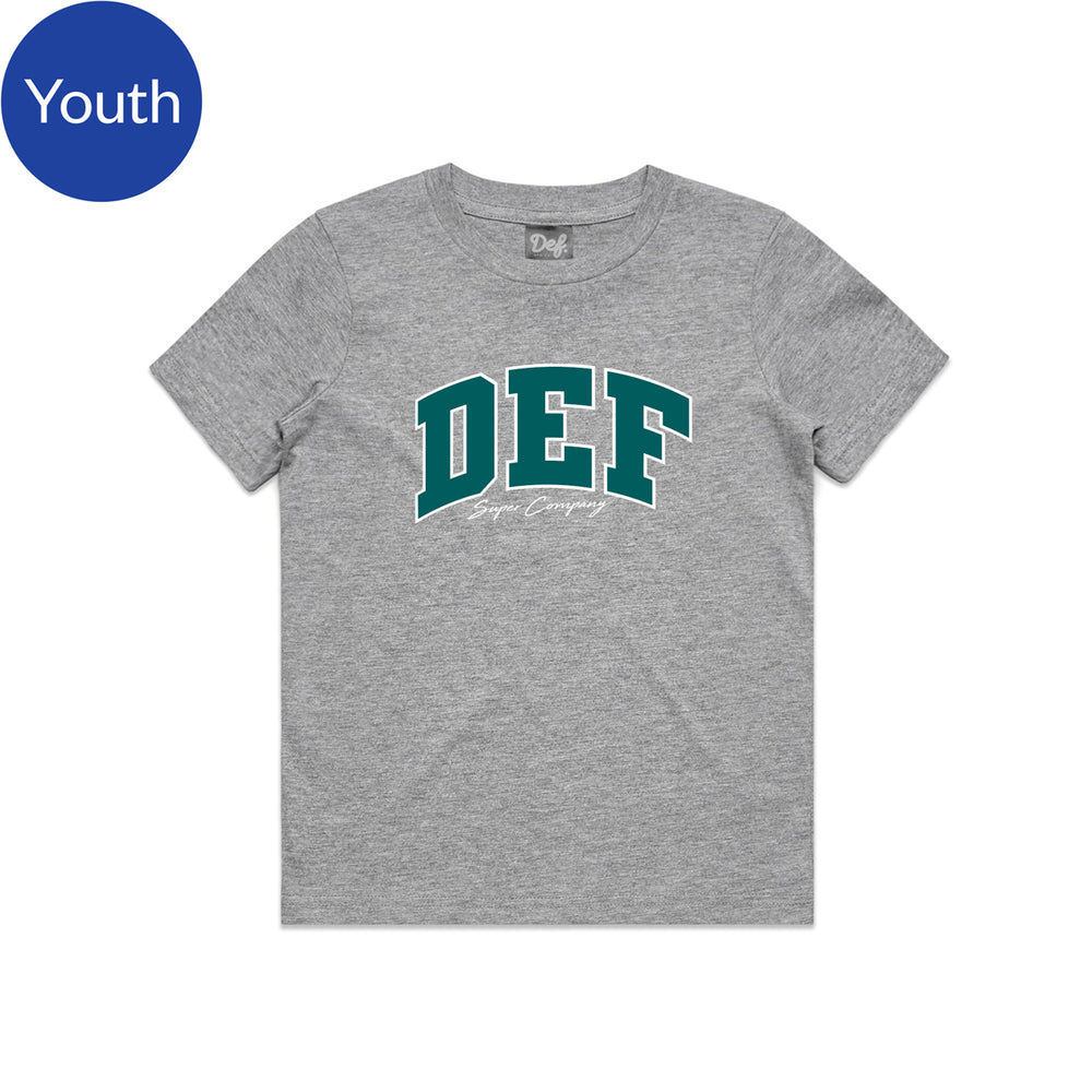 Def Super YOUTH Tee - Heather/Teal