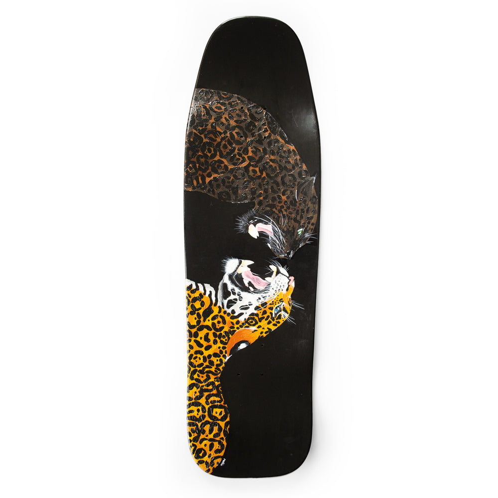 Def x Rachel Webb Wild Cats Hand Painted Cruiser Deck - 9.5"