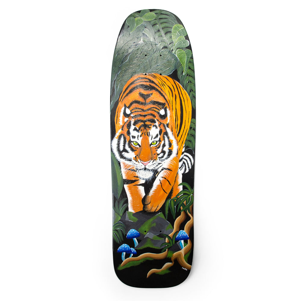 Def x Rachel Webb Wild Cats Hand Painted Cruiser Deck - 9.5"