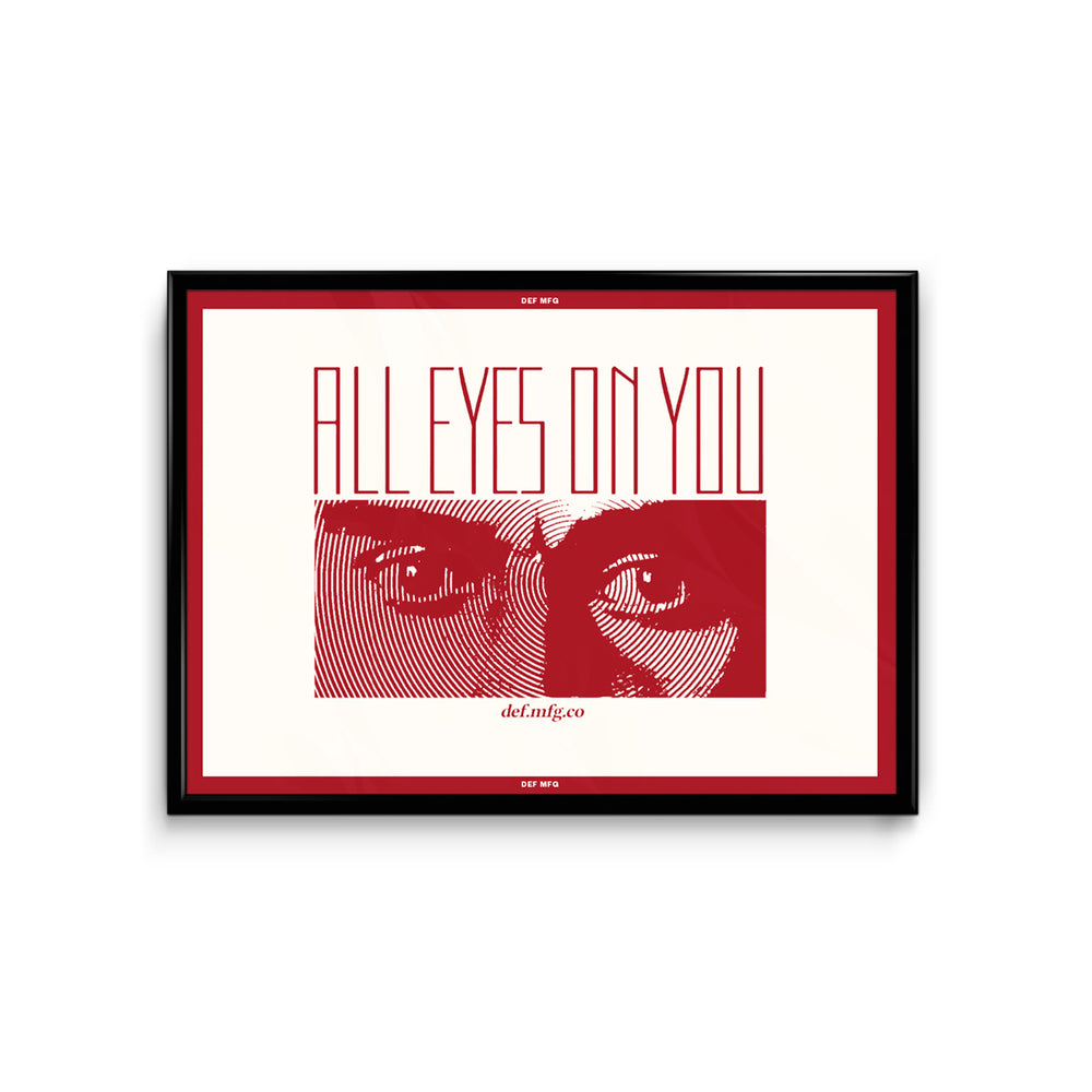 Eyes On You A3 Poster - Cream
