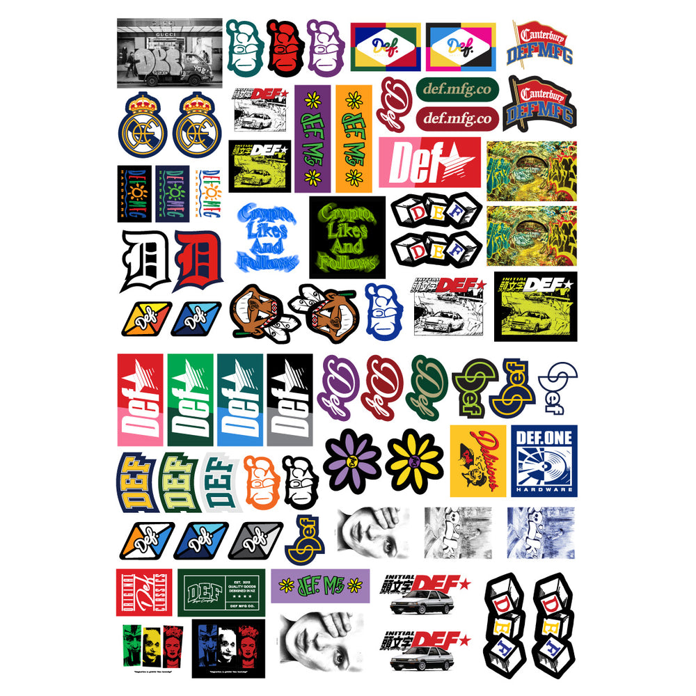 Def 5x Sticker Pack - Randomly Assorted