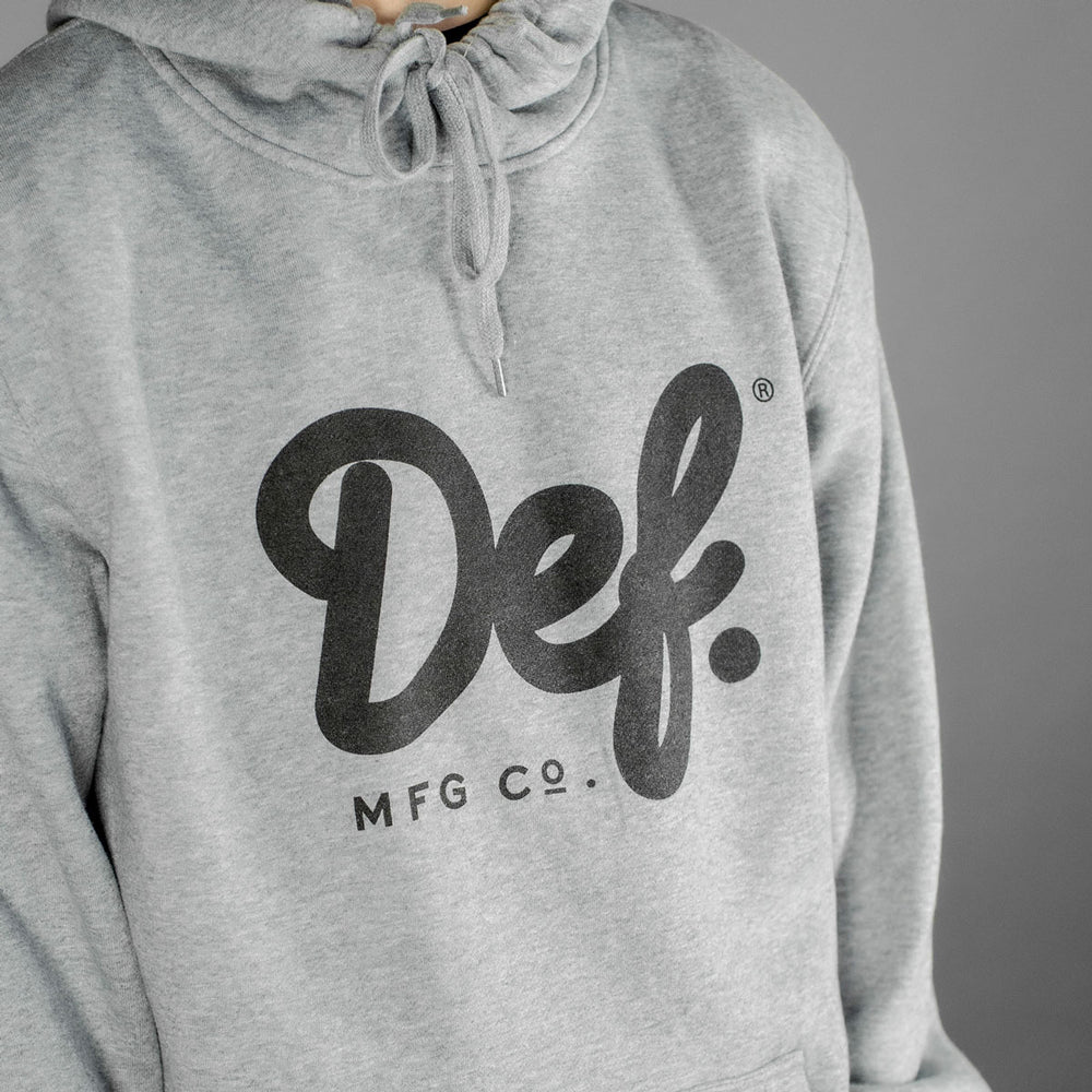 Def Signature Hood - Heather Grey