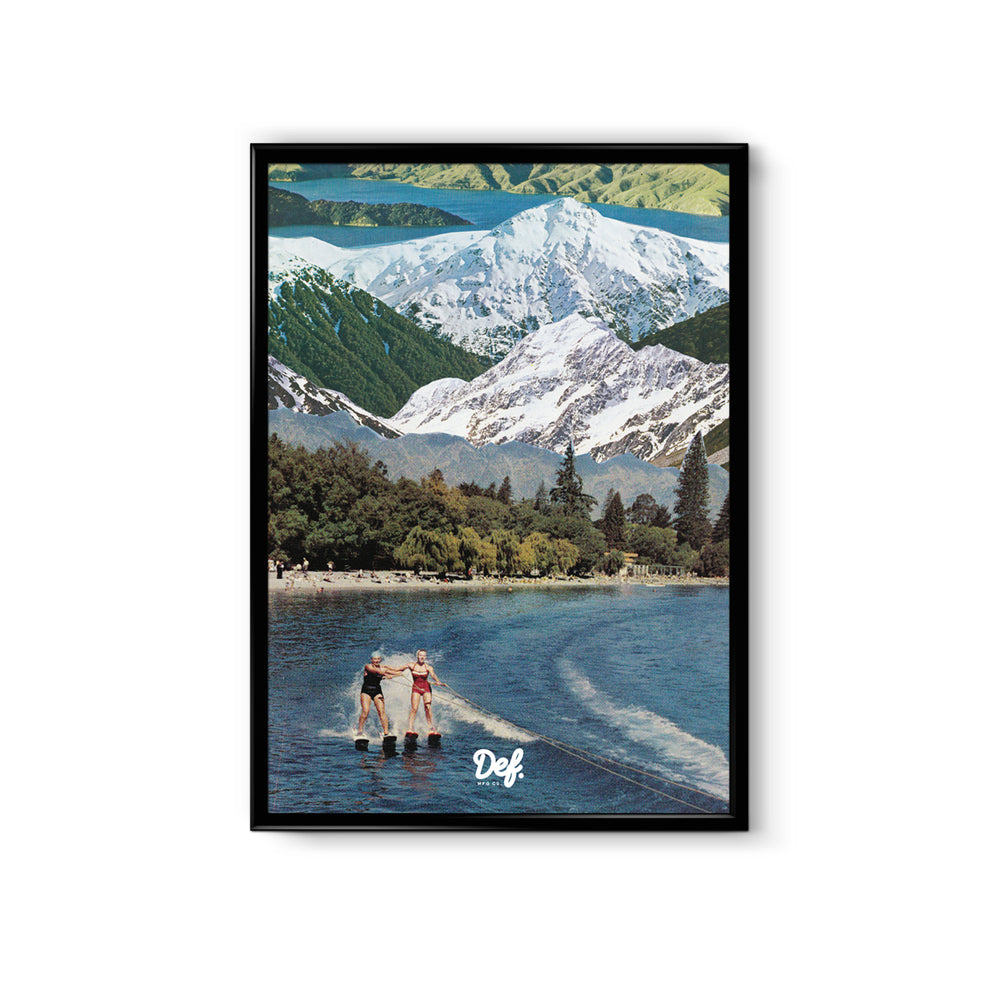 Whaleslider Mountain Poster - A3